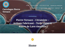 Tablet Screenshot of carrelages-versace.fr